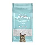 by Amazon weißes Ultra-Klumpstreu für Katzen 10L
