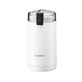 Bosch Kaffeemühle TSM6A011W, Edelstahl-Schlagmesser, Sicherheitsfunktion, 180 W, 75g Bohnenbehälter, elektrisch, weiß