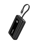Anker Zolo Powerbank (2025 Upgrade), 20000mAh, 30W High-Speed-Ladegerät mit integriertem USB-C Kabel, Akku-Pack für iPhone 17/16/15-Serie, Galaxy und mehr