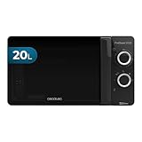 Cecotec ProClean 3030 - Mikrowelle, 20 l Kapazität, Ready2Clean-Beschichtung, 700 W, 6 Betriebsstufen, 30-Minuten-Timer, Abtaumodus, Farbe Schwarz