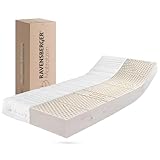 RAVENSBERGER Latexmatratze Ravo-Relax - Härtegrad H3, mittelfest - 100 x 200 cm, Höhe 19 cm - mit 7-Zonen LATEXCO-Stiftlatexkern - Matratze mit Baumwoll-Doppeltuch-Bezug