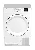 Beko DC 7130 N Kondenstrockner, 7 kg, G100, Elektronische Feuchtemessung, Automatischer Knitterschutz, AquaWave-Schontrommel, 15 Programme, Express Programm