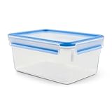 EMSA Clip & Close Food Conservation, Food Storage Container, Leak-Proof, Hygienic, Microwave-Safe, Dishwasher-Safe, Frost-Resistant, 508544, 2,2l