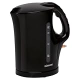 Bomann® Wasserkocher | Kettle | 1,7 L mit automatischer & manueller Abschaltung | herausnehmbarer Kalkfilter | max. 2200Watt | schwarz | WK 6079 CB