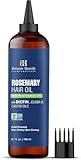 Botanic Hearth Rosmarin Haaröl – Haarwachstum & stärkende Pflege mit Biotin, Jojoba- & Rizinusöl, nährend & volumengebend, Non-GMO – 198 ml