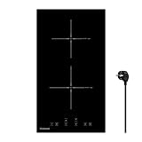 Gudsunal Induktionskochfeld, Kochfeld 2 Platten Einbau, 3600 W, kontinuierliche Niedrigleistungsheizung, Booster, 9 Leistungsstufen, Timer, automatische Abschaltung, Kindersicherung, Topferkennung