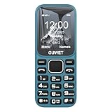 Guwet A2 2G Mobile Seniorenhandy ohne Vertrag, Großkapazitätsakku, Lange Standby-Zeit, Rentner Handy große Tasten, Dual SIM mit Notruftaste, Blau