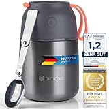 Dimono® Thermobehälter Warmhaltebehälter; Lunch-Box To-Go Lebensmittelbehälter Essensbehälter Speisegefäß aus Edelstahl (500 ml)