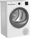Beko BM3T38210W1 Wärmepumpentrockner, Wäschetrockner, 8 kg, allergikergeeignet, Hygiene Trocknen & Hygiene Auffrischen, 15 Programme, Express, Weiß