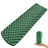 Sundom Isomatte Camping Outdoor Ultraleicht Camping Isomatte Aufblasbare, wasserdichte Faltbar Luftmatratze, Kleines Packmass Campingmatte Schlafmatten für Camping Wandern Sport Reisen Backpacking