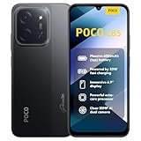 XIAOMI Poco C85, Smartphone 6+128GB, Handy mit Android, 6,9' 120Hz Display 7,99mm Design, MediaTek Helio G81-Ultra Octa-Core, 50MP AI-Zweifach-Kamera, 6000mAh, Schwarz