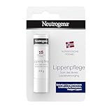 Neutrogena Lippenpflege, Lippenpflegestift mit Glycerin für rissige trockene Lippen, pflegender Lippenbalsam mit reichhaltiger Formel für schnelle und anhaltende Pflege 4,8 g