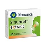 Sinupret eXtract - Stark bei Nasennebenhöhlenentzündung mit Schnupfen. Löst den Schleim, öffnet die Nase & befreit den Kopf, für Erwachsene, Jugendliche & Kinder ab 12 Jahren, 20 St