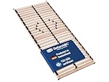 Betten ABC Lattenrost Max 1 NV zur Selbstmontage / Lattenrahmen in 90 x 200 cm mit 28 Leisten und Mittelzonenverstellung - geeignet für alle Matratzen