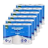 by Amazon Supersaugfähiges Küchentuch, 3-Lagig, 18 Rollen (6 Packungen à 3 Stück), 80 Blatt Pro Rolle, FSC-Zertifiziert (Zuvor Presto!)