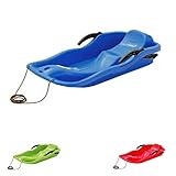 Prosperplast Schlitten Race Blau | schneller Kunststoffschlitten für Schnee & Abfahrten | robust & frostbeständig | leicht & kompakt | strapazierfähig & langlebig | 87×40×18 cm