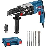 Bosch Professional Bohrhammer GBH 2-28 F (Leistung 880 Watt, Bohr-Ø Beton max: 28 mm, inkl. 6tlg. Bohr-Meißel-Set, SDS-plus,) - Amazon Exclusive, Battery Powered