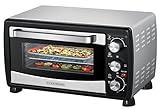 Mini Backofen 15 Liter | Pizzaofen | Minibackofen | 60 min Timer | 100°-230°C | 1200 Watt | Backofen | Krümelblech | Mini Oven | Camping Ofen | Kleiner Backofen | Energiesparend