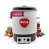 WECK Einkochautomat WAT15 (Finale Serie) Emaille mit Zeitschaltuhr & Präzisionsthermostat – 29L Einkochtopf, Glühweinkocher, Dampfentsafter, Einweckautomat – Edelstahl, Made in Germany