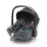4Baby Neo i-Size Kindersitz Gruppe 0+ für Neugeborene bis 13 kg (0–15 Monate), Babyschale, RWF, leicht, höhenverstellbar, ECE R129, (Graphit)