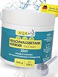 AQAHY Wassertank Reiniger Wohnmobil Oxi Clean - 2in1 Camper Frischwassertank Reiniger & Entkalker – hochwirksam mit Aktivsauerstoff für Wohnwagen Zubehör Tank & Wasserleitung - Made in DE