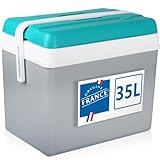 Kühlbox 35L Isolierbox Kühltasche Camping Thermobox Isoliertasche Grau (Kühlbox 35L)