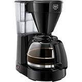 Melitta Easy – Filterkaffeemaschine mit Glaskanne, für bis zu 10 Tassen Kaffee, in Schwarz