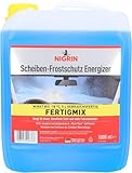 NIGRIN Scheiben Frostschutz Fertigmix ENERGIZER | 5 Liter | wirksam bis -18°C | Reinigungszusatz für Autoscheiben und Scheinwerfer | gegen Schnee, Salz, Öl, Ruß | schlierenfreie Sicht | Wach-Mach Duft