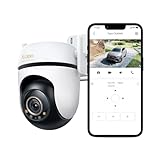 Tapo C530WS 360° Überwachungskamera Außen, 3K 5MP, Starlight Farbe Nachtsicht, KI-Erkennung, Bewegungsverfolgung, WLAN oder Ethernet, microSD-Karte bis zu 512 GB