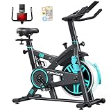 [2026 Aktualisierte] Heimtrainer Fahrrad mit APP und Herzfrequenz, Ergometer Mit Stoßdämpfungssystem, Ultraleise
