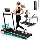 Sportconic Laufband 1–12 km/h – klappbar & elektrisch für Zuhause – leise Nutzung unter dem Schreibtisch – Walking Pad mit Steigung, Tablet-Halterung