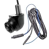 Carmedien Ultra Weitwinkel Kamera cm-UWK1 210°, Tote Winkel Camera, 3m Spezial-Anschlusskabel, mini Universalkamera IP69K Front Seite Heck