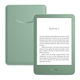Amazon Kindle (neueste generation) – Der leichteste und kompakteste Kindle, mit blendfreiem Bildschirm, schnellerem Umblättern und anpassbarem Frontlicht – 16 GB – mit Werbung – matchagrün