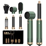 OKWRAP Haarstyler Hair Styler Set Hairstyler 5 in 1 1000W, Multistyler Haare Föhn mit Automatischer Lockenstab Hair Dryer Brush Rundbürste Föhn Haarglätter für Glätten, Trocknen, Volumen, Locken