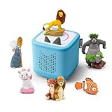 tonies Toniebox 2 Bundle Incl. 6 Disney Cap&Capper,König der Löwen,Ratatouli,Dschungelbuch,Nemo,Aristocats,Himmelblau, Audioplayer für Hörbücher, Lieder, Einschlafen und Tonieplay für Kinder