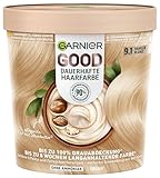 Garnier GOOD Dauerhafte Haarfarbe 9.1 Vanilla Blond – Coloration ohne Ammoniak, bis zu 100% Grauabdeckung, 1 Stk.