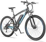ANCHEER E Bike, 27,5' Trekkingrad E-Bike Herren Damen mit Abnehmbarer 36V 10.4Ah Akku, 250W Motor, 100km Reichweite, Elektrofahrrad mit 7-Gang-Getriebe, Pedelec E-Mountainbike für Erwachsene