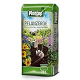 Pflanzerde 70 Liter Blumenerde Plantop, Braun