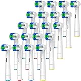 20 Stück Aufsteckbürsten Kompatibel mit Oral B Aufsteckbürsten,Professionelle Elektrische Bürstenköpfe für Oral B Ersatzköpfe Refill Pro 500/1000/1500/3000/3757/5000/7000/7500/8000