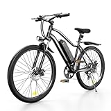 Finbike EB3 E-Bike für Erwachsene, 60 km Max Reichweite, Elektrofahrräder mit 4 Stunden Schnellladung, 26 Zoll E Bike Mountainbike mit 36V 10,4Ah Akku, Gefederter Vordergabel, 7 Gang Schaltwerk