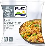 FRoSTA Rahm Geschnetzeltes, Hähnchengeschnetzeltes für Pfanne & Mikrowelle, 375g (Tiefgefroren)